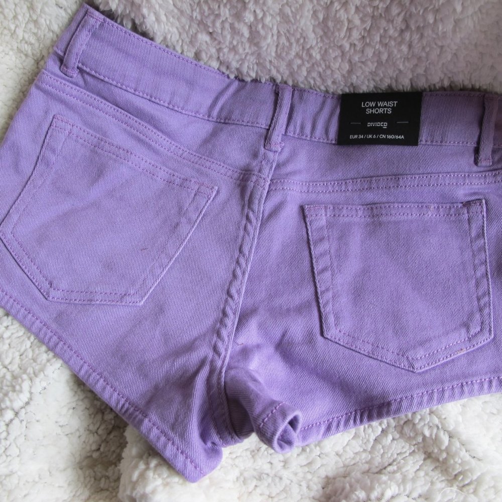 NWT - H&M Divided Purple Shorts - 2